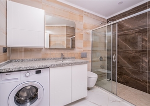 Modern 1+1 apartment with sea view just 100 meters from the beach