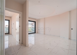 Modern 1+1 apartment with sea view just 100 meters from the beach