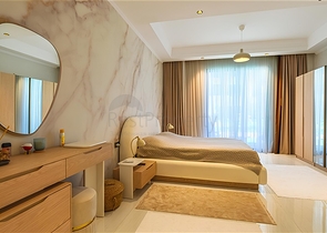 Luxury 3+1 apartment with garden in an elite complex by the sea