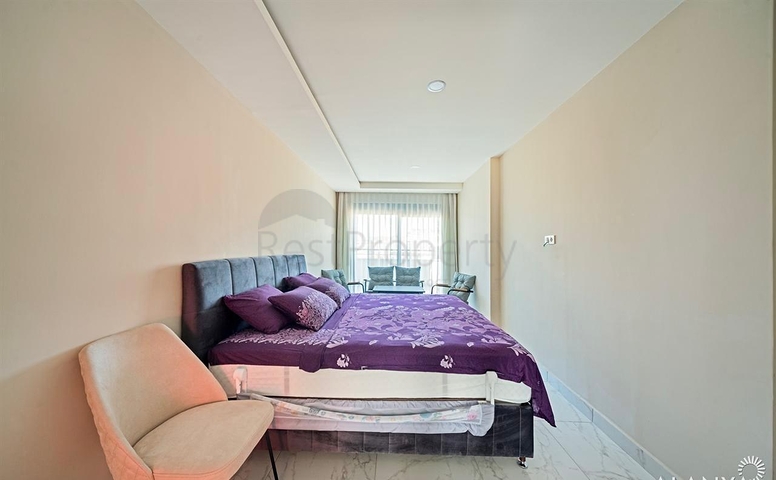 Spacious furnished 3+1 apartment in a modern residential complex in Avsallar