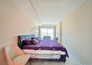 Spacious furnished 3+1 apartment in a modern residential complex in Avsallar