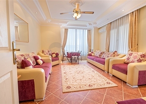 Cozy furnished 2+1 apartment near the beach in Tosmur area