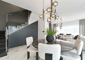 Modern 3+1 villa with panoramic sea views in Bektash area