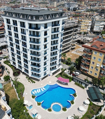Sea-View 2+1 Apartment in Alanya Center – 92 m², New Complex