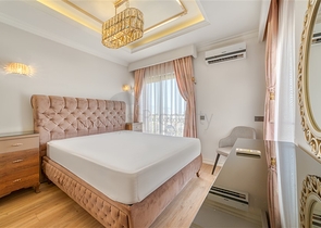 Spacious apartment with sea view in one of the best complexes in Alanya