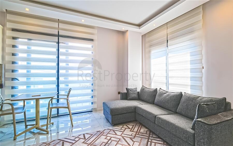 Furnished 1+1 Apartment in Cleopatra, Alanya – 52 m², Near Beach