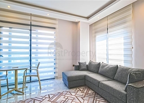 Furnished 1+1 Apartment in Cleopatra, Alanya – 52 m², Near Beach