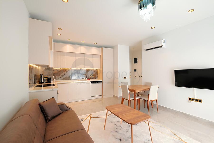 Furnished 1+1 Apartment in Tosmur, Alanya – 200 m from the Beach