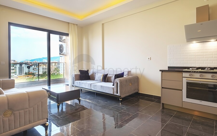 Furnished 1+1 Apartment in Mahmutlar, Alanya – Sea-View & Rich Facilities