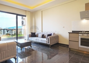 Furnished 1+1 Apartment in Mahmutlar, Alanya – Sea-View & Rich Facilities
