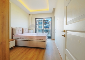 Furnished 1+1 Apartment in Mahmutlar, Alanya – Sea-View & Rich Facilities