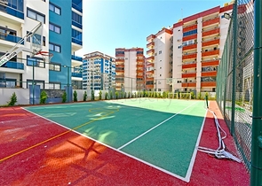 Furnished 1+1 Apartment in Mahmutlar, Alanya – Sea-View & Rich Facilities