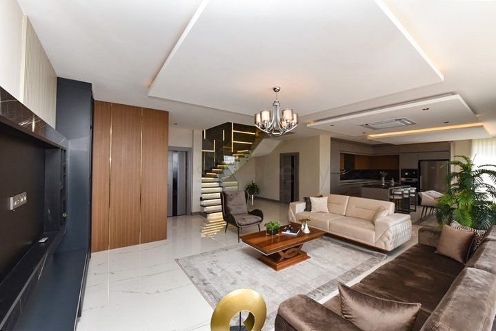 Sea-View 4+1 Smart Villas in Kargicak, Alanya – New Modern Complex