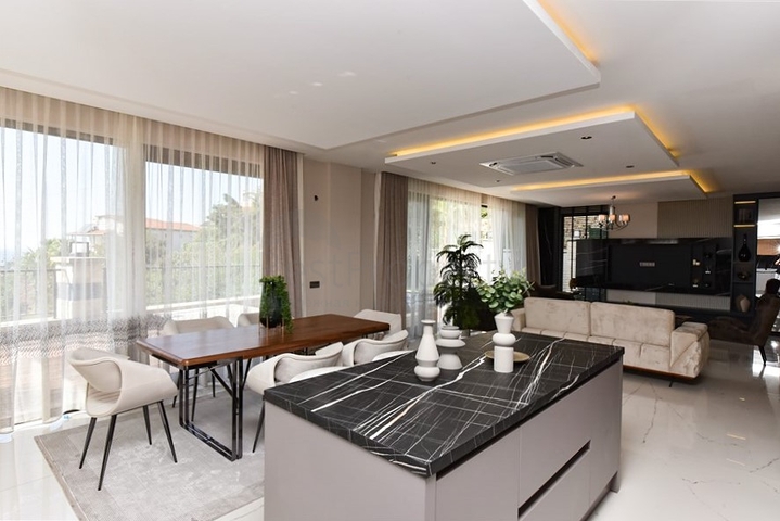 Sea-View 4+1 Smart Villas in Kargicak, Alanya – New Modern Complex