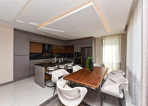 Sea-View 4+1 Smart Villas in Kargicak, Alanya – New Modern Complex