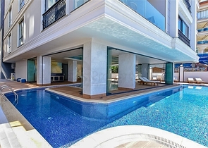 Luxury 4+1 penthouse with panoramic sea views in the center of Alanya