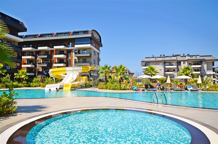 Sea-View 1+1 Apartment in Oba, Alanya – 55 m², Full Facilities