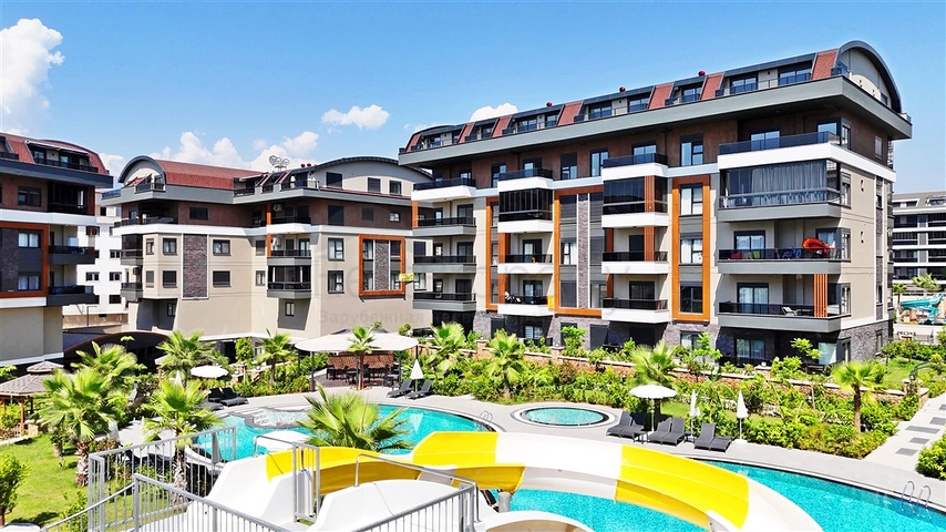 Sea-View 1+1 Apartment in Oba, Alanya – 55 m², Full Facilities