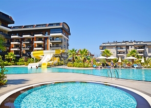 Sea-View 1+1 Apartment in Oba, Alanya – 55 m², Full Facilities