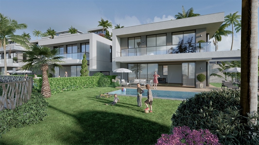 Luxury villa with sea view in Kargicak