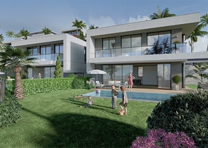 Luxury villa with sea view in Kargicak