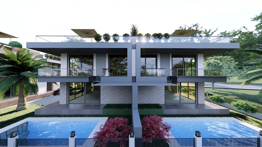 New 4+1 Villas with Private Pools in Döşemealtı Antalya | 2025