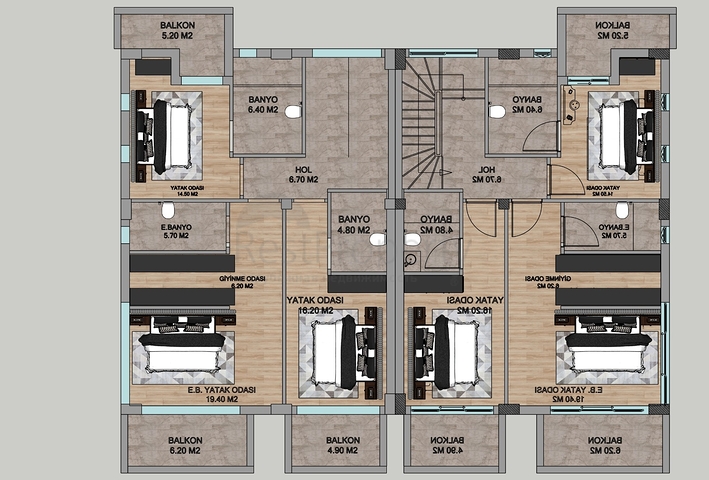 New 4+1 Villas with Private Pools in Döşemealtı Antalya | 2025