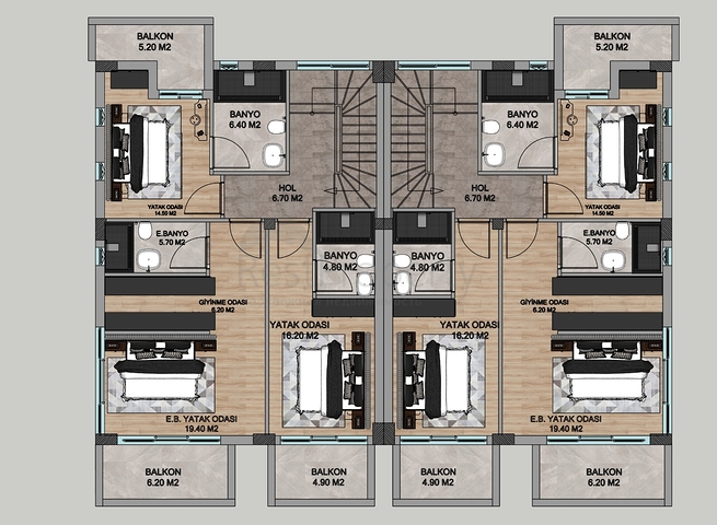 New 4+1 Villas with Private Pools in Döşemealtı Antalya | 2025