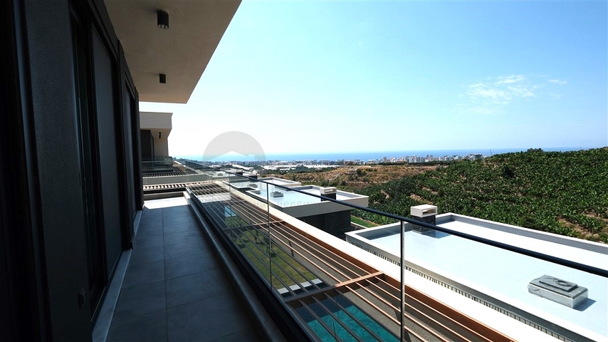 Modern villa with panoramic sea view in Kargicak