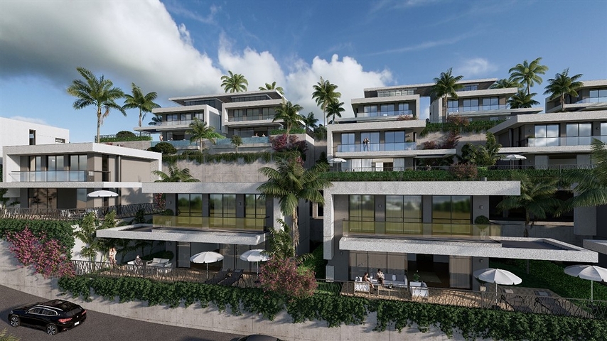 Modern villa with panoramic sea view in Kargicak