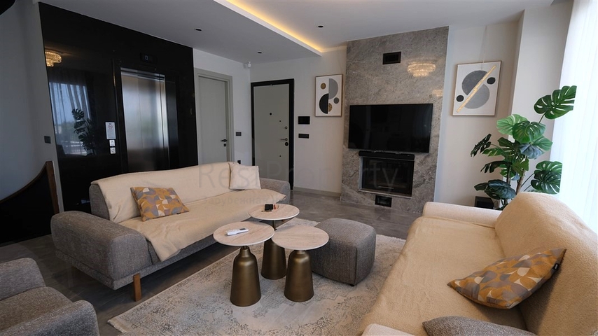 Modern villa with panoramic sea view in Kargicak