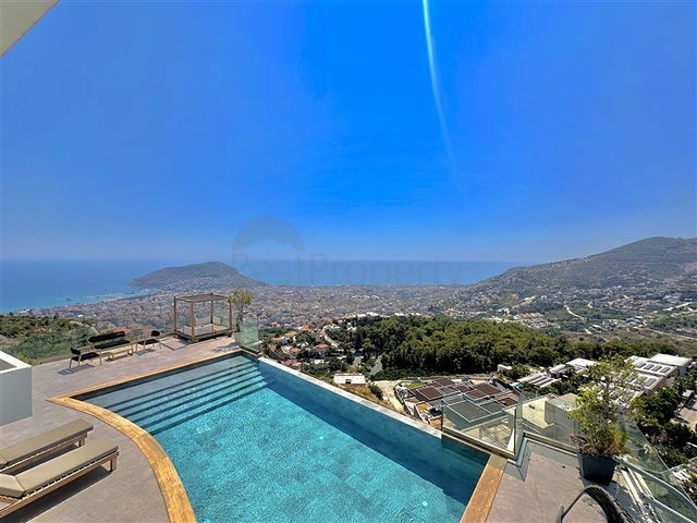 Modern 3+1 Sea-View Villa in Alanya Bektas | 450 m² | Furnished