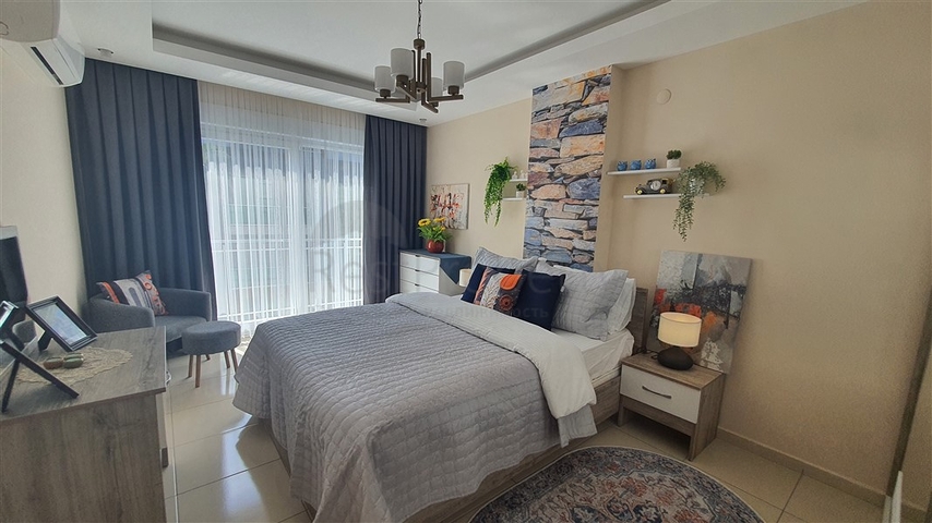Furnished 1+1 Apartment in Oba, Alanya — 350 m from the Beach
