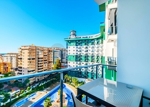 Modern 1+1 Apartment in Mahmutlar with Full Facilities, 550 m to Sea