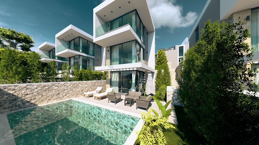 Stone-Built 3+1 Villa with Private Pool in Kalkan, Fethiye