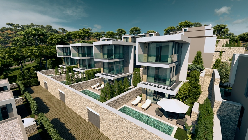 Stone-Built 3+1 Villa with Private Pool in Kalkan, Fethiye