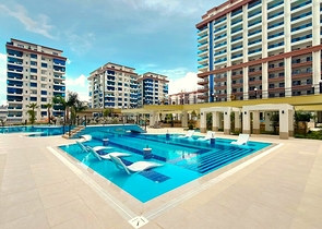 Spacious apartment with modern design in Mahmutlar