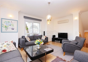 Villa with a spacious terrace in the green part of Konakli district