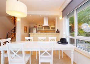 Villa with a spacious terrace in the green part of Konakli district