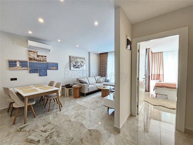 Furnished 1+1 Apartment in Mahmutlar, Alanya | Resort Complex