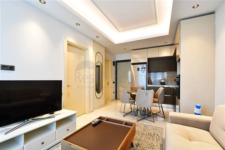 Furnished 1+1 Apartment in Mahmutlar, Alanya | Resort Complex