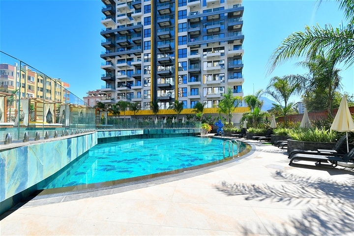 Furnished 1+1 Apartment in Mahmutlar, Alanya | Resort Complex