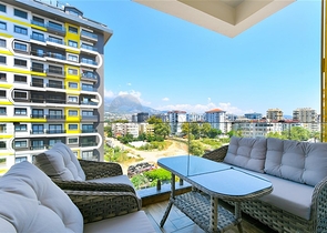 Furnished 1+1 Apartment in Mahmutlar, Alanya | Resort Complex