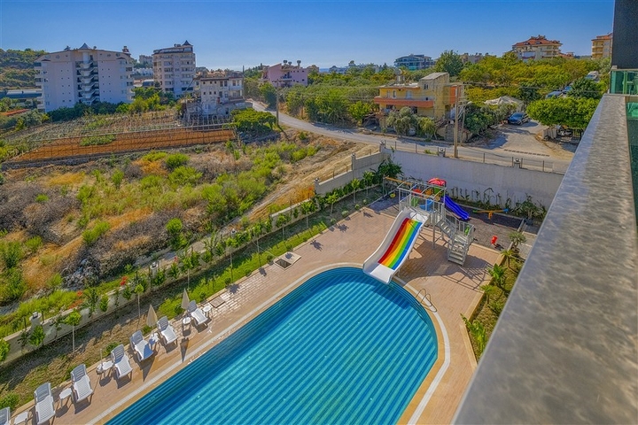 Furnished 1+1 Apartment in Avsallar, Alanya | Pool & Spa