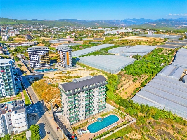 Furnished 1+1 Apartment in Avsallar, Alanya | Pool & Spa