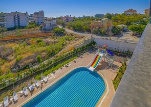 Furnished 1+1 Apartment in Avsallar, Alanya | Pool & Spa