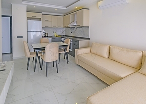Furnished 1+1 Apartment in Avsallar, Alanya | Pool & Spa