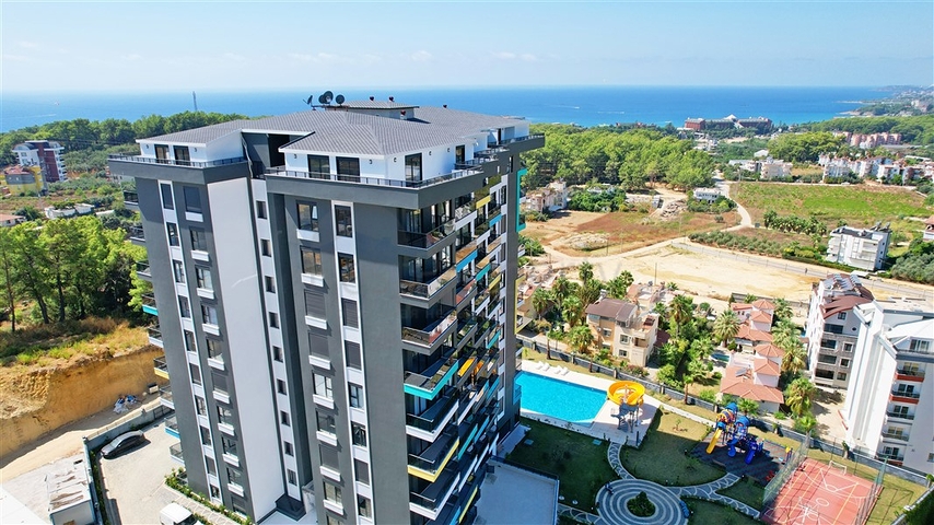Furnished 1+1 Apartment in Avsallar, Alanya | Resort Complex
