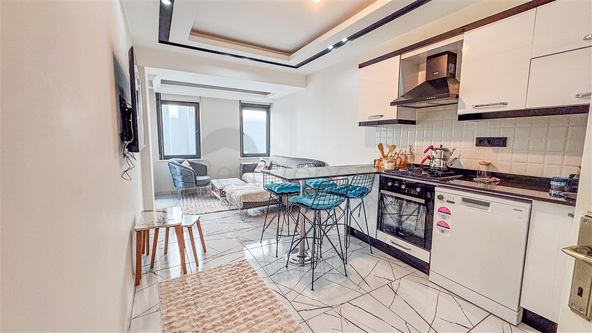 Furnished 1+1 Apartment in Alanya Center