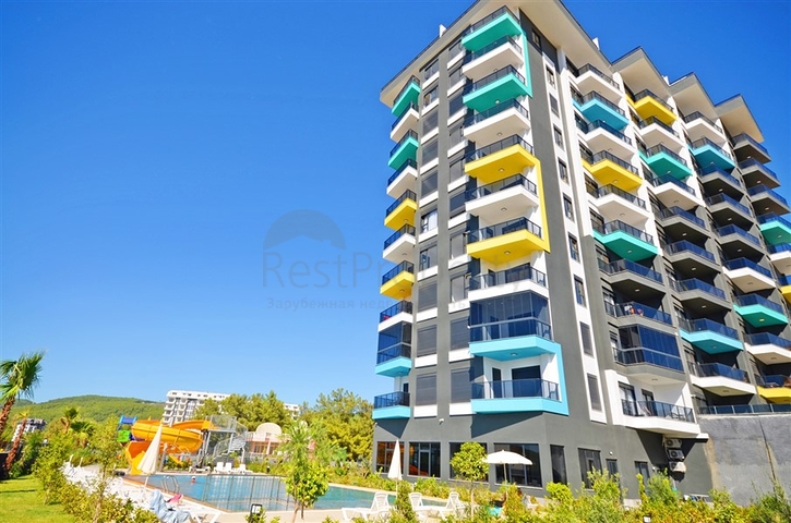 Furnished 1+1 Apartment in Avsallar, Alanya | Resort Complex